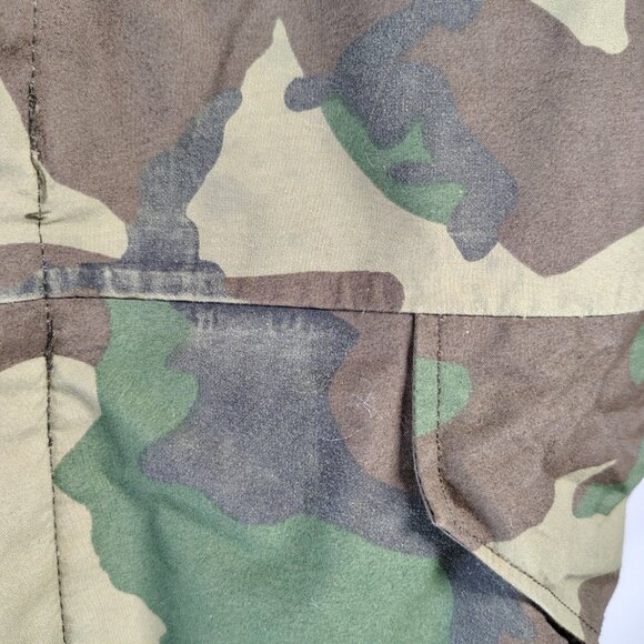 USGi Woodland Camo Parka Jacket Gen 1 Cold Weather ECWCS Mens Large Short - Picture 5 of 14